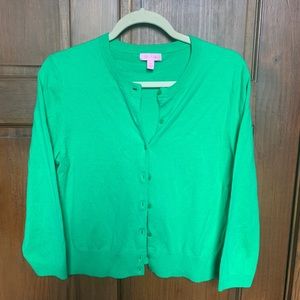 Lilly Pulitzer Kelly green cardigan